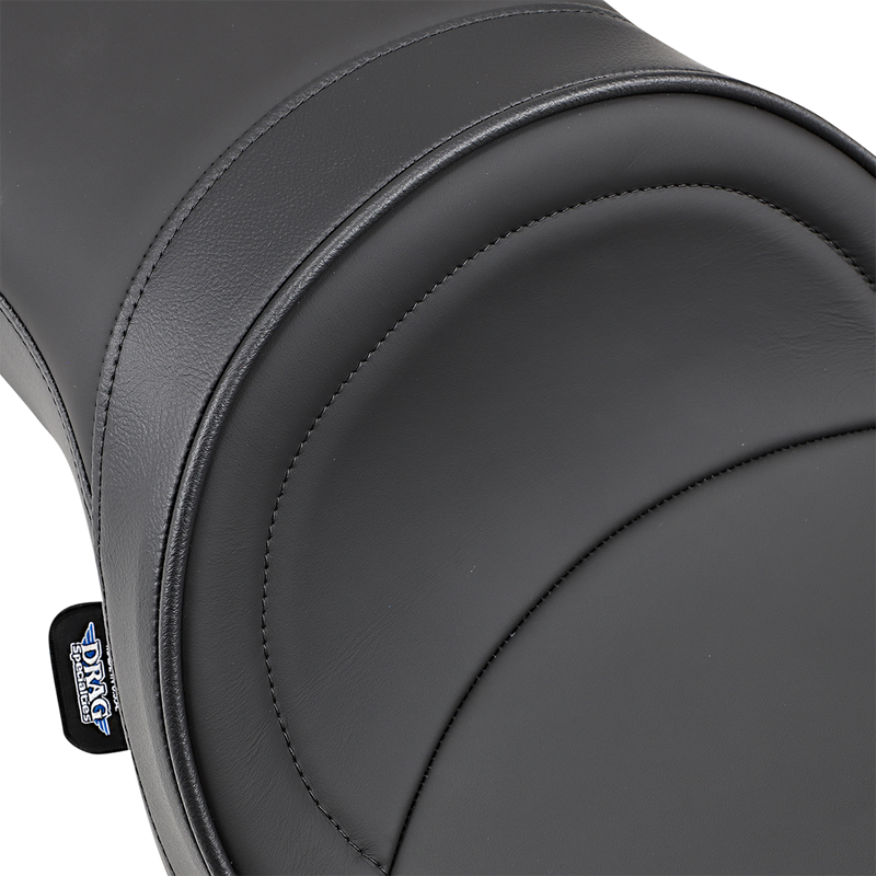 DRAG SPECIALTIES Low Profile Mild Stich Solar-Reflective Leather Seat - Black - Sportster '04-'22
