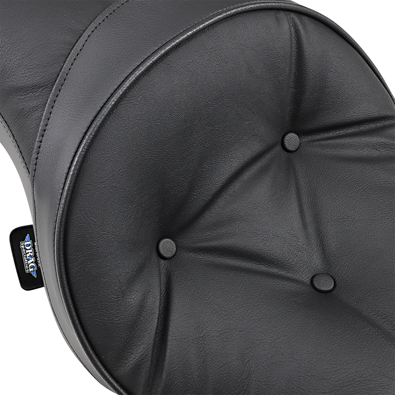 DRAG SPECIALTIES Low Profile Pillow Vinyl Seat - Black - Sportster '04-'22