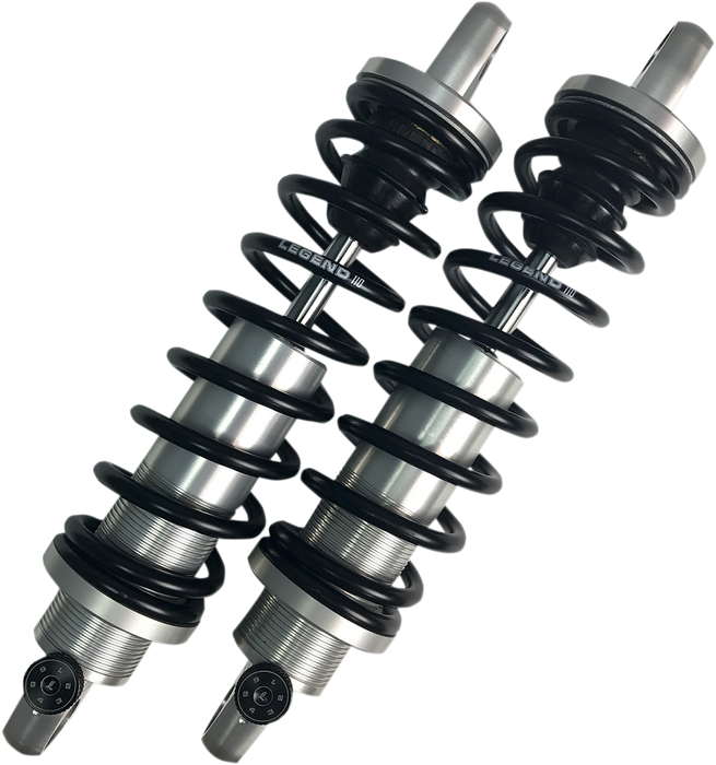 LEGEND SUSPENSION REVO-A Adjustable Coil Suspension - Clear Anodized - Heavy-Duty - 14" - '91-'17 DYNA MODELS