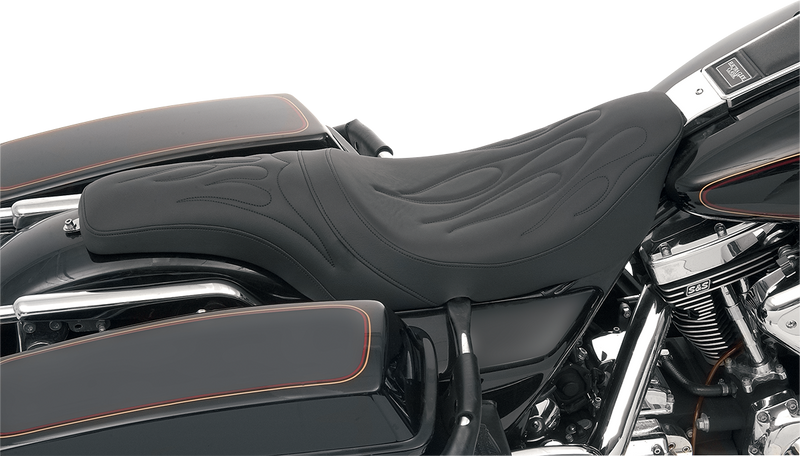 DRAG SPECIALTIES Predator Seat - Flame Stitched - Touring '99-'07