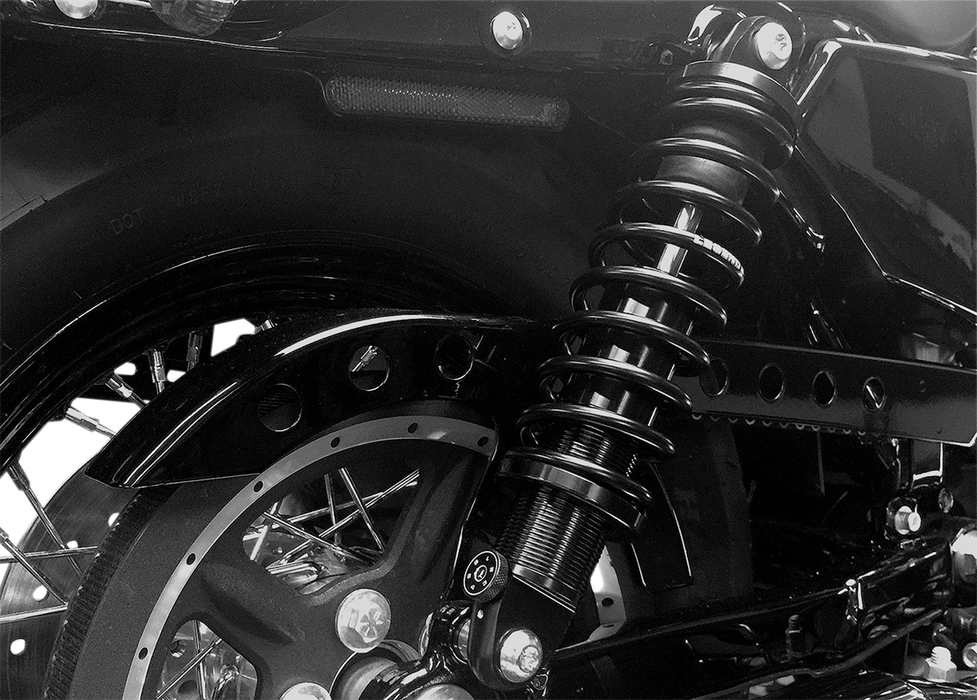 LEGEND SUSPENSION REVO-A Adjustable Coil Suspension - Black - Standard - 12" - '02-'22 SPORTSTER MODELS