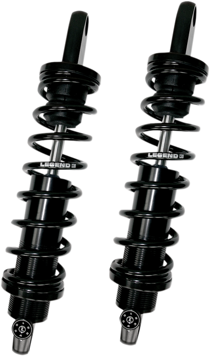 LEGEND SUSPENSION REVO-A Adjustable Coil Suspension - Black - Standard - 12" - '02-'22 SPORTSTER MODELS