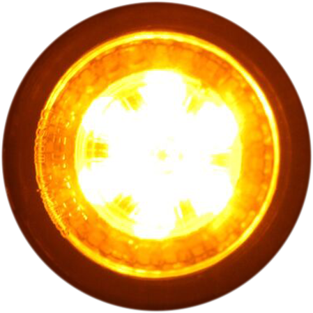 CUSTOM DYNAMICS ProBEAM® Universal LED Bullet Bezel Turn Signals - Gloss Black/Clear