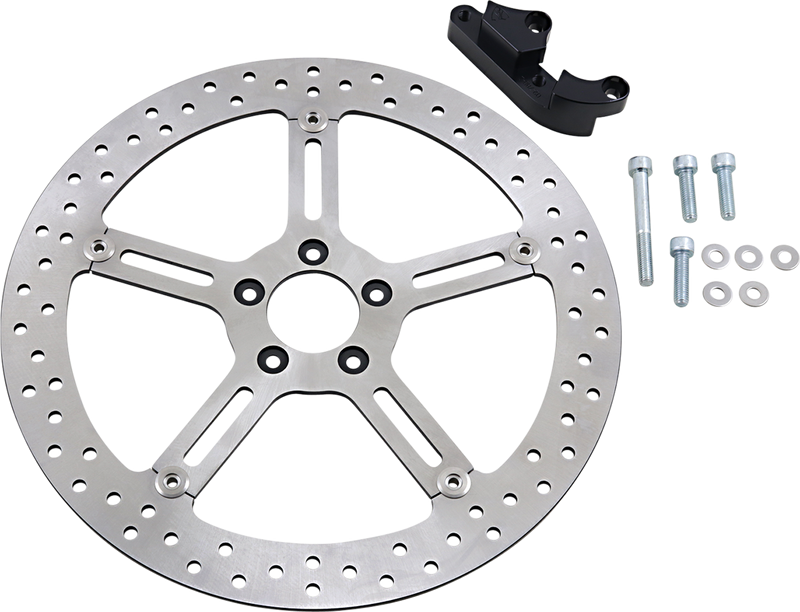 ARLEN NESS - 15" BIG BRAKE ROTORS, HUB MOUNT SOFTAIL / DYNA (RIGHT)