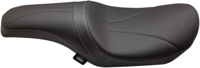 DRAG SPECIALTIES Predator Mild Stitched Seat - w/ Yaffe 6 Gallon Fuel Tank - Black - Touring '08-'23