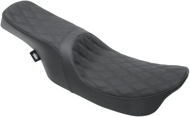 DRAG SPECIALTIES Predator 2-Up Seat - Double Diamond - Black Stitching - Touring '99-'07