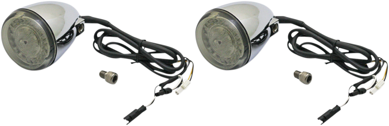 CUSTOM DYNAMICS ProBEAM® Dynamic Ringz™ LED Front Turn Signal - Chrome - White/Amber