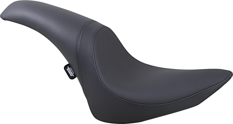 DRAG SPECIALTIES Predator Smooth Solar-Reflective Leather Seat - Black - Softail '84-'99