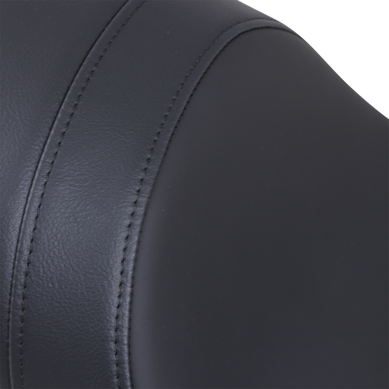 DRAG SPECIALTIES Predator Smooth Solar-Reflective Leather Seat - Black - Softail '84-'99