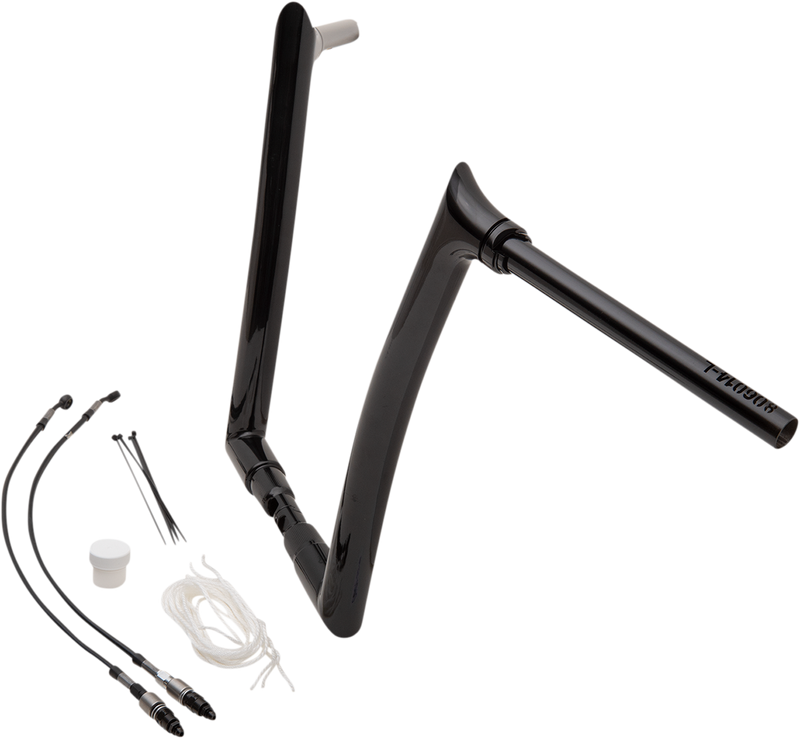 FAT BAGGERS INC. Handlebar Kit - Pointed Top - 14" - Black 809314-B