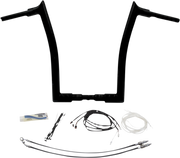 FAT BAGGERS INC. 1-1/2" EZ Install Pointed Top Handlebar Kit - 16" - Black 809616-B