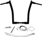 FAT BAGGERS INC. 1-1/2" EZ Install Pointed Top Handlebar Kit - 16" - Black 809616-B