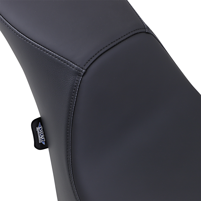 DRAG SPECIALTIES Predator Smooth 2-Up Solar-Reflective Leather Seat - Black - Softail '84-'99