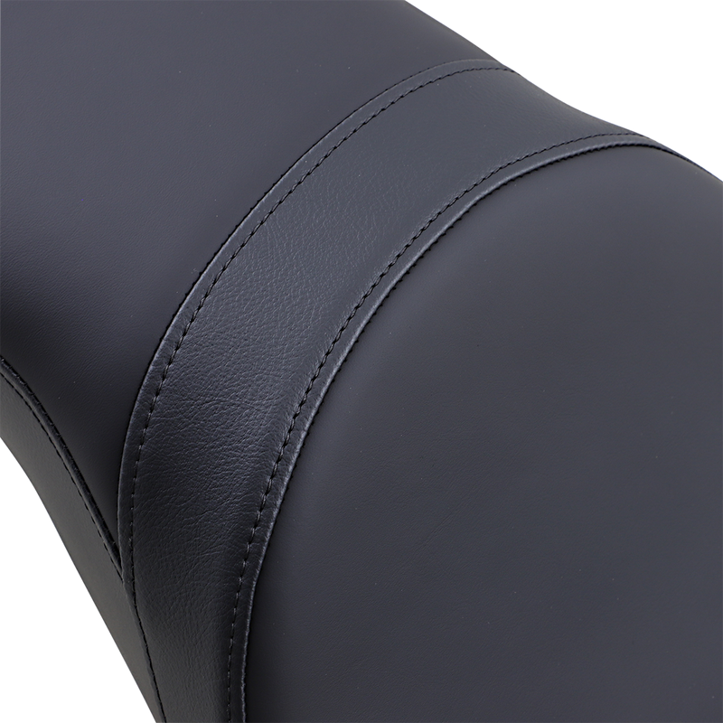 DRAG SPECIALTIES Predator 2-Up Smooth Solar-Reflective Leather Seat - Black - Softail '11-'17