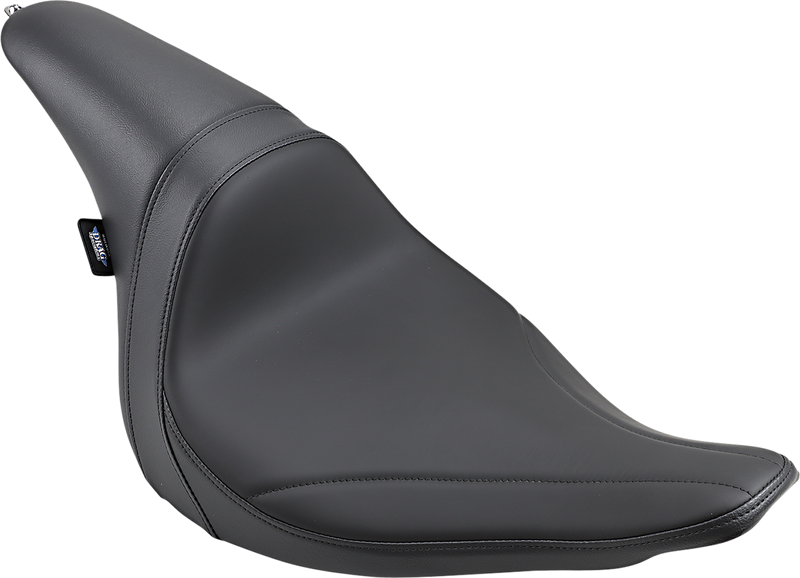 DRAG SPECIALTIES Predator Low Profile Mild Stitch Solar-Reflective Leather Seat - Black - Softail '13-'17