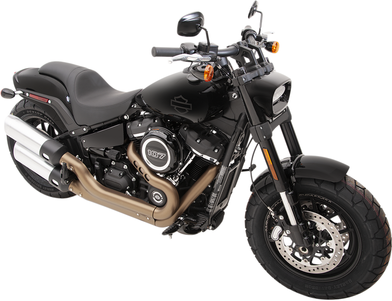 DRAG SPECIALTIES Predator Seat - Smooth Solar Leather - Softail '18-'22