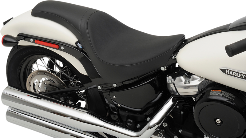 DRAG SPECIALTIES Predator Smooth Solar Leather - Black - Softail '18-'22