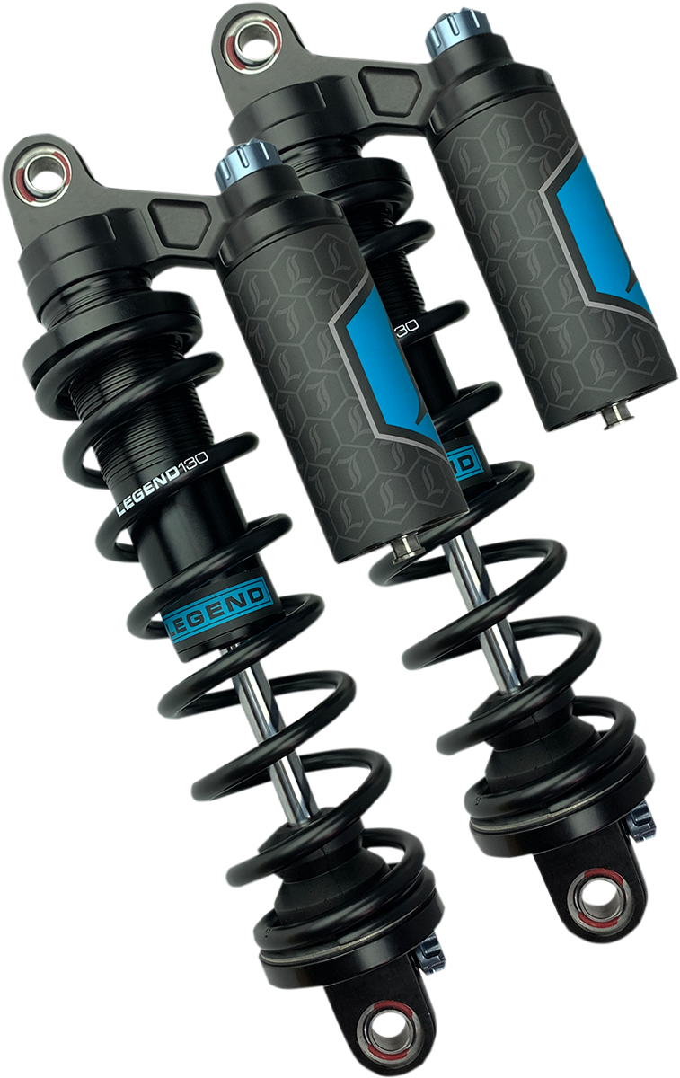 LEGEND SUSPENSION REVO ARC Piggyback Shocks for '04-'22 Harley SPORTSTER Models