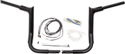 FAT BAGGERS INC. Handlebar Kit - Pointed Top - 12" - Black 809212-B