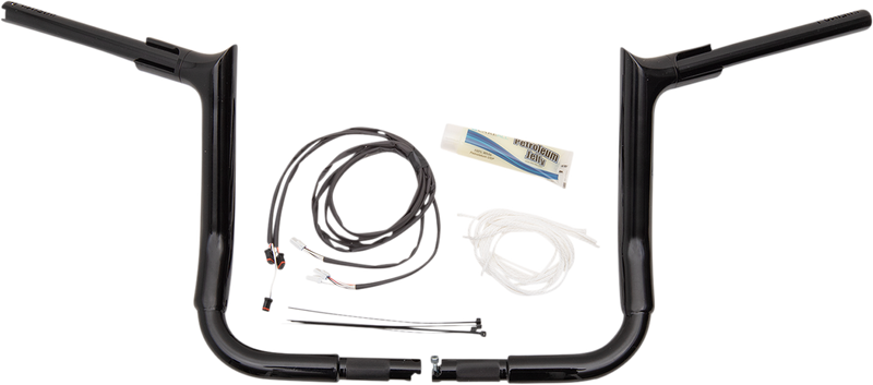 FAT BAGGERS INC. Handlebar Kit - Pointed Top - 12" - Black 809212-B