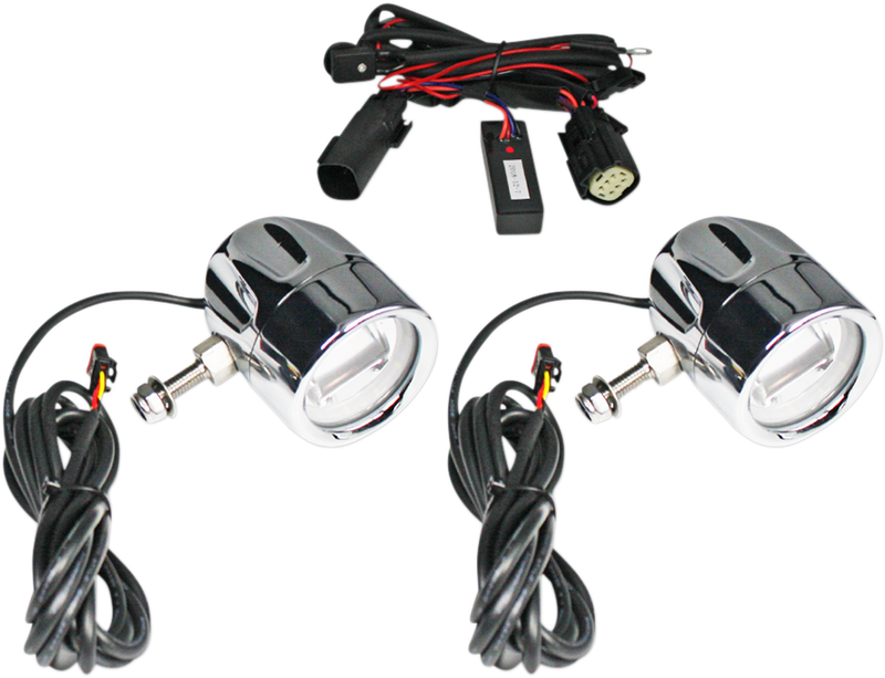 CUSTOM DYNAMICS ProBEAM® LED Halo Fog Lamps - BCM - Chrome