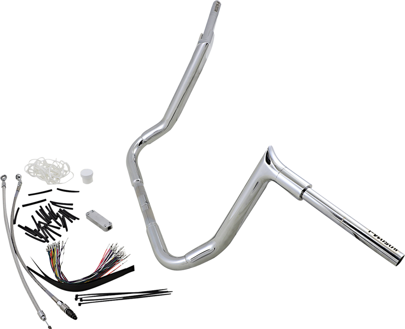 FAT BAGGERS INC. 1-1/2" EZ Install Pointed Top Handlebar Kit - 14" - Chrome 809114