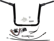FAT BAGGERS INC. 1-1/2" EZ Install Pointed Top Handlebar Kit - 14" - Black 809114-B