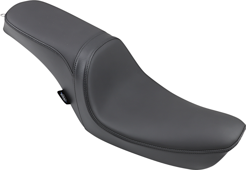 DRAG SPECIALTIES Predator 2-Up Smooth Solar-reflective Leather Seat - Black - Dyna '96-'03