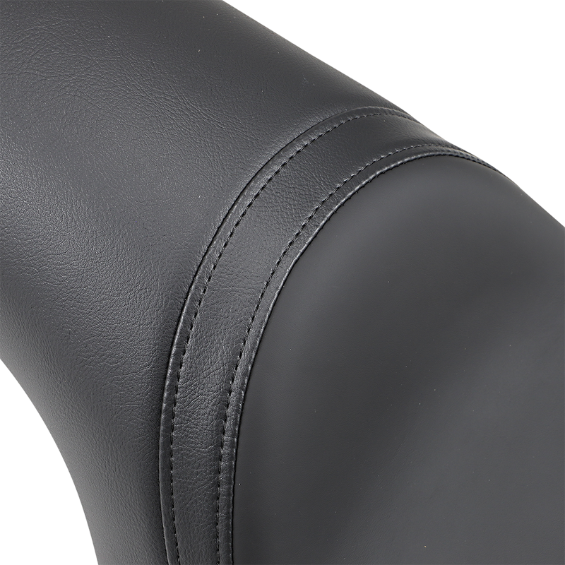 DRAG SPECIALTIES Predator Smooth Solar-Reflective Leather Seat - Black - Sportster '04-'22