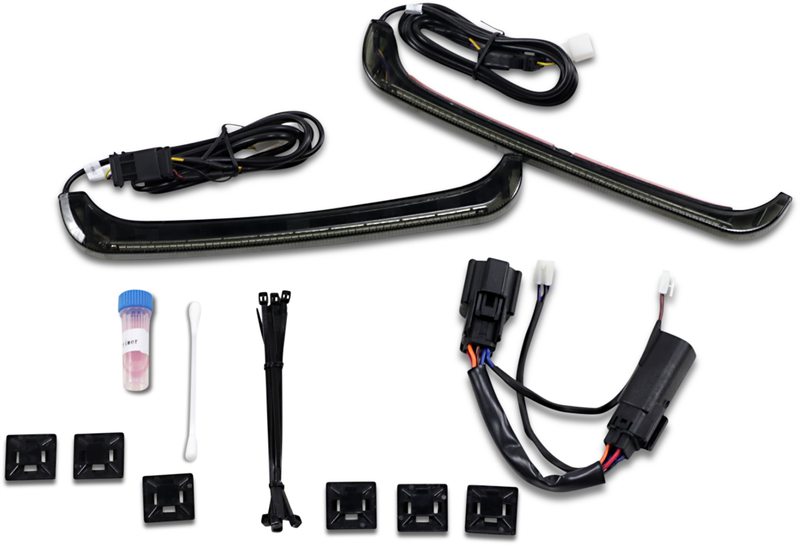 CUSTOM DYNAMICS Low Profile Auxiliary Saddlebag Lights - Smoke Lens