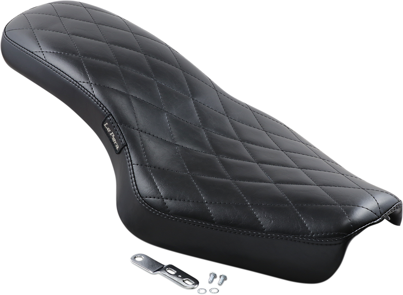 LE PERA Cobra Full-Length Seat - Diamond - Black - Sportster '04-'22