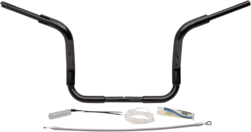 FAT BAGGERS INC. 1-1/2" EZ Install Rounded Top Handlebar Kit - 12" - Black 809412-B