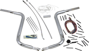 FAT BAGGERS INC. 1-1/2" EZ Install Rounded Top Handlebar Kit - 16" - Chrome 809416
