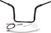 FAT BAGGERS INC. 1-1/2" EZ Install Rounded Top Handlebar Kit - 14" - Black 809514-B