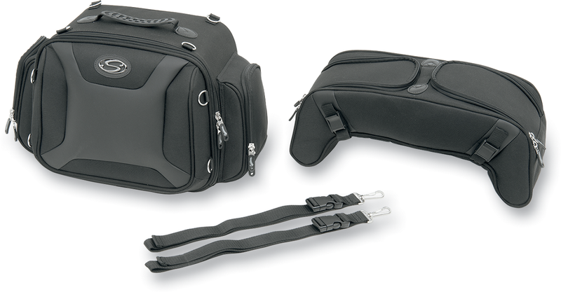 SADDLEMEN FTB2500 Sport Sissy Bar & Combo Bag