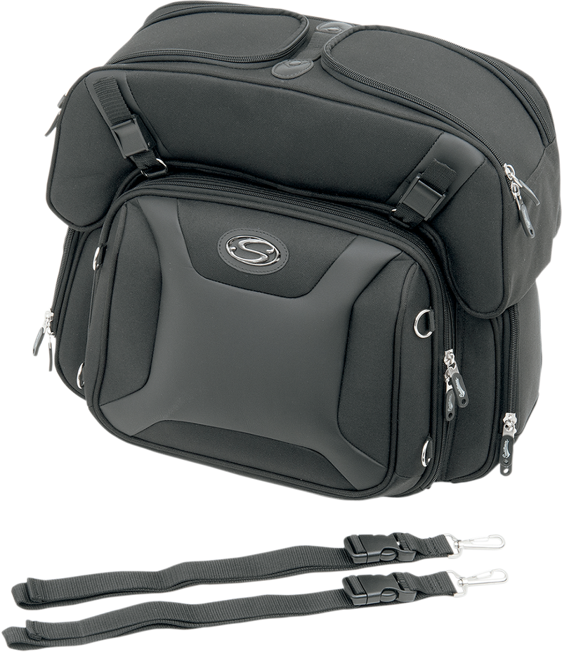 SADDLEMEN FTB2500 Sport Sissy Bar & Combo Bag