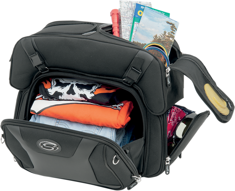 SADDLEMEN FTB2500 Sport Sissy Bar & Combo Bag