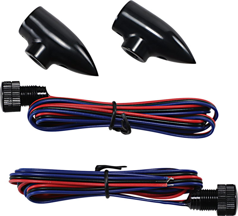 PAUL YAFFE BAGGER NATION LightningBullet - Marker LIghts - Amber - Black LB-F-AMB-B