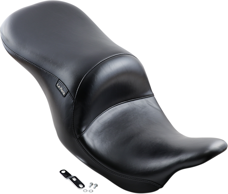 LE PERA Maverick Seat - Up-Front - Without Backrest - Smooth - Black - Touring '08-'23