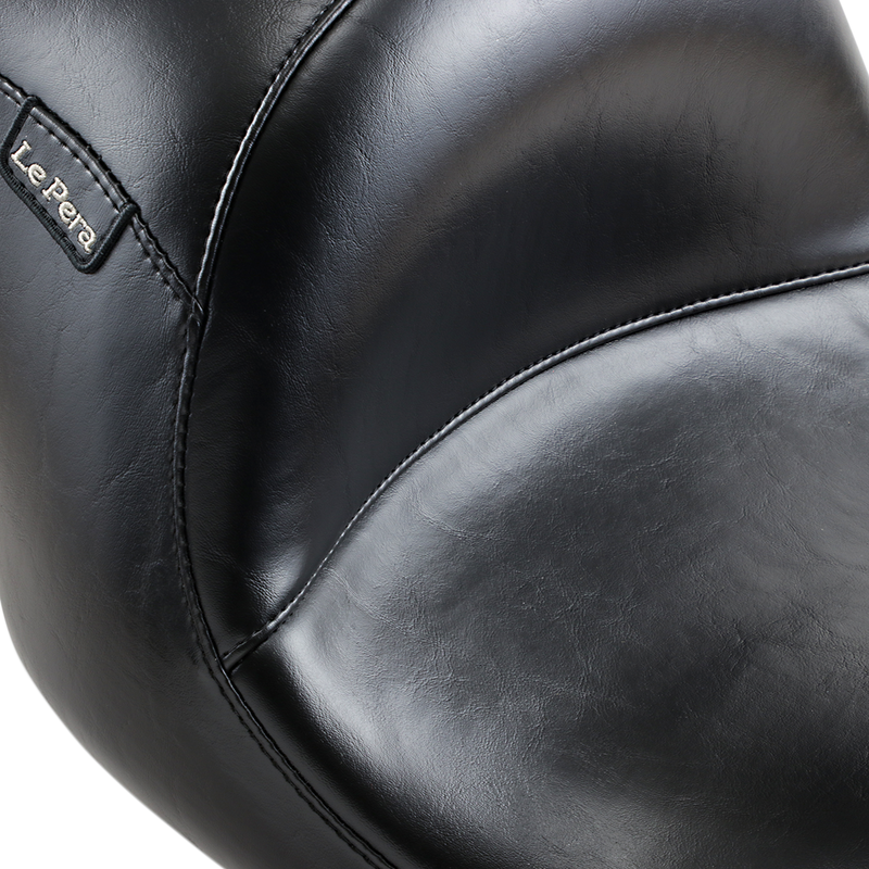 LE PERA Maverick Seat - Up-Front - Without Backrest - Smooth - Black - Touring '08-'23