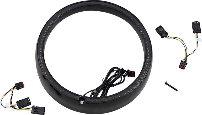 CUSTOM DYNAMICS ProBeam Amber/White Headlamp Standard or Sequential Trim Ring