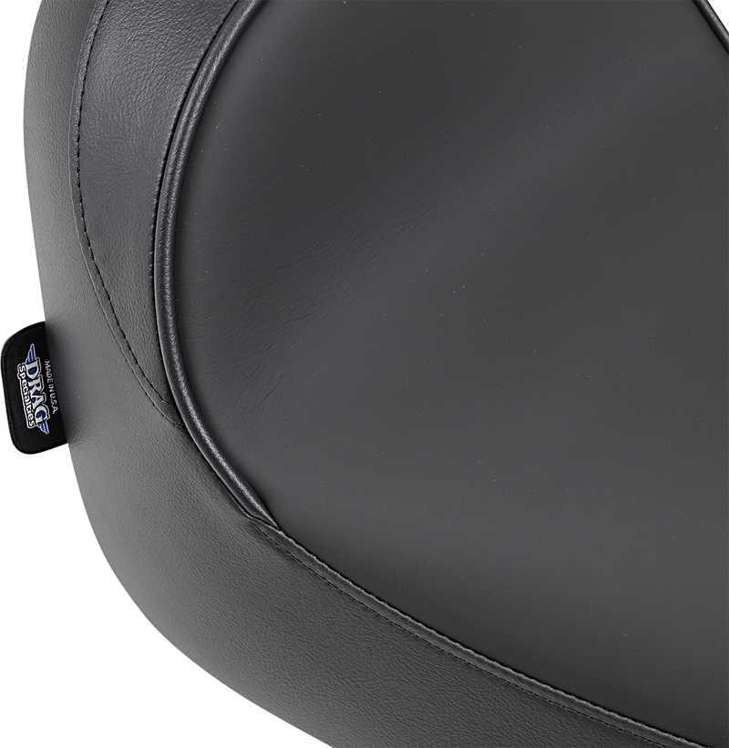 DRAG SPECIALTIES Smooth Solo Solar-Reflective Leather Backrest Compatible Seat - Black - Softail '84-'99