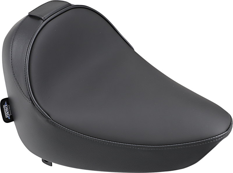 DRAG SPECIALTIES Smooth Solo Solar-Reflective Leather Backrest Compatible Seat - Black - Softail '84-'99