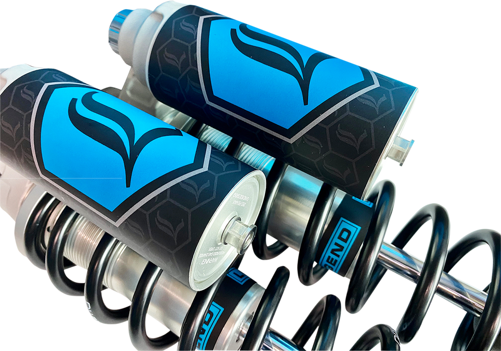 LEGEND SUSPENSION REVO ARC Piggyback Shocks - Heavy Duty - Clear