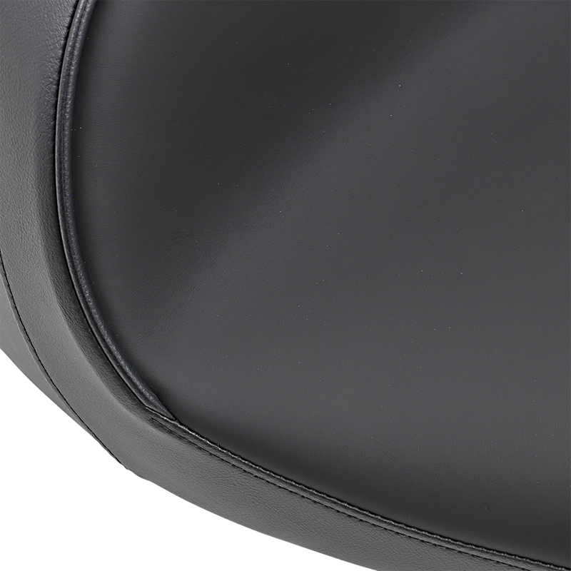 DRAG SPECIALTIES Smooth Solo Solar-Reflective Leather Backrest Compatible Seat - Black - Softail '11-'17