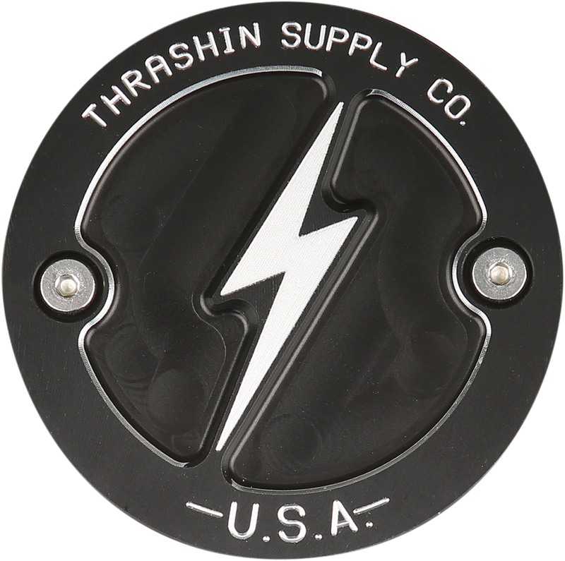 THRASHIN SUPPLY CO. Points Cover - Dished - Black - M8 TSC-3027-4