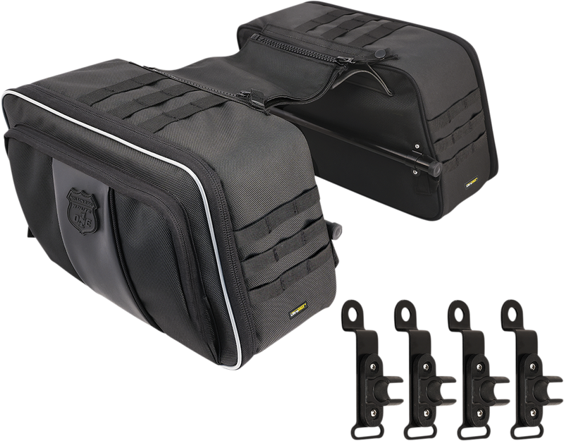 NELSON RIGG Road Trip Saddlebags - Black