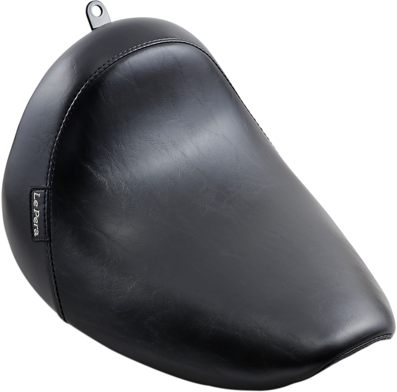 LE PERA Bare Bones Solo Seat - Smooth - Black - Softail '11-'15