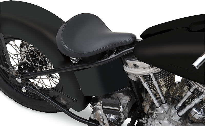 DRAG SPECIALTIES Seat - Spring Solo - Large - Black Vinyl - Smooth