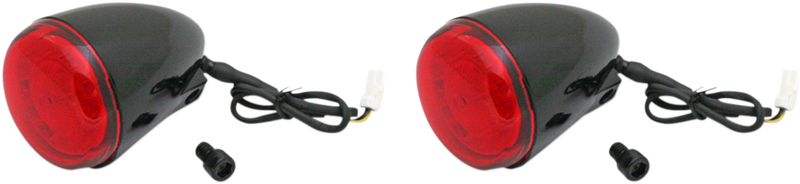 CUSTOM DYNAMICS ProBEAM® LED Turn Signals for Indian - Black - Red